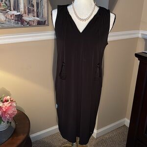 Black Michael Kors stretchy black sheath dress